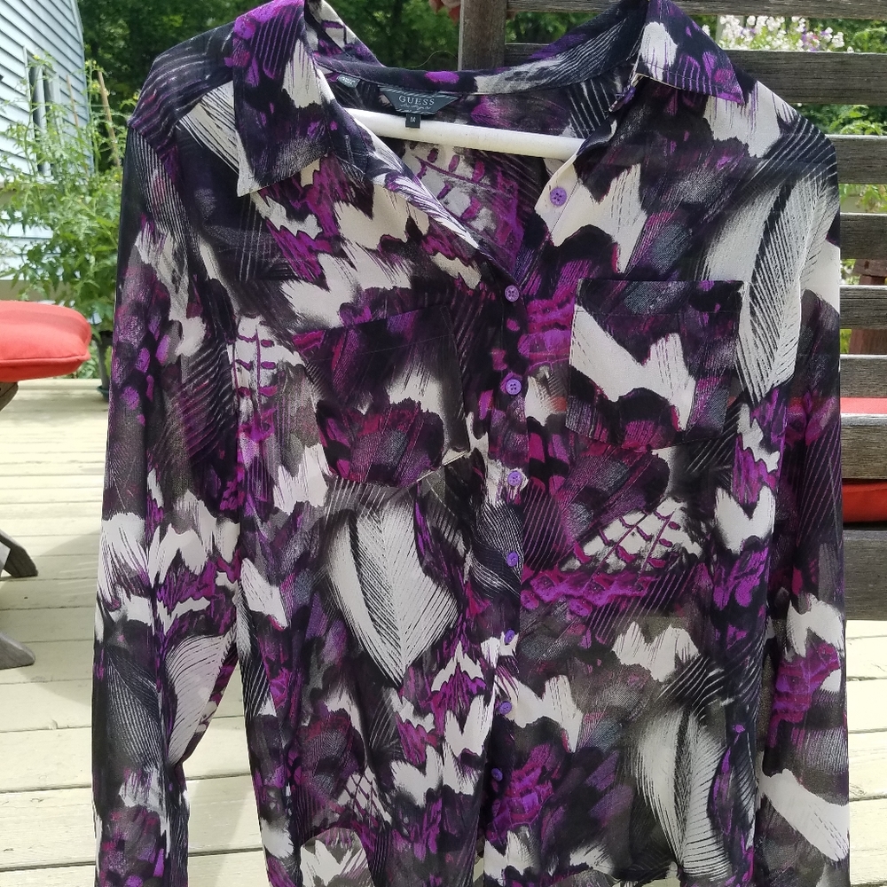 Sheer Guess shirt